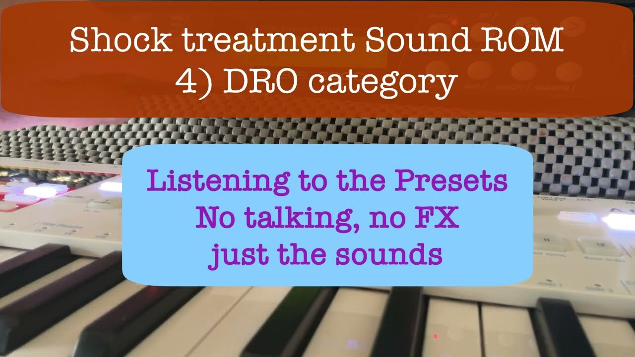 SHOCK Treatment ROM explore 4 using an Emu Proteus 2000 - DRO presets, no FX, no talking
