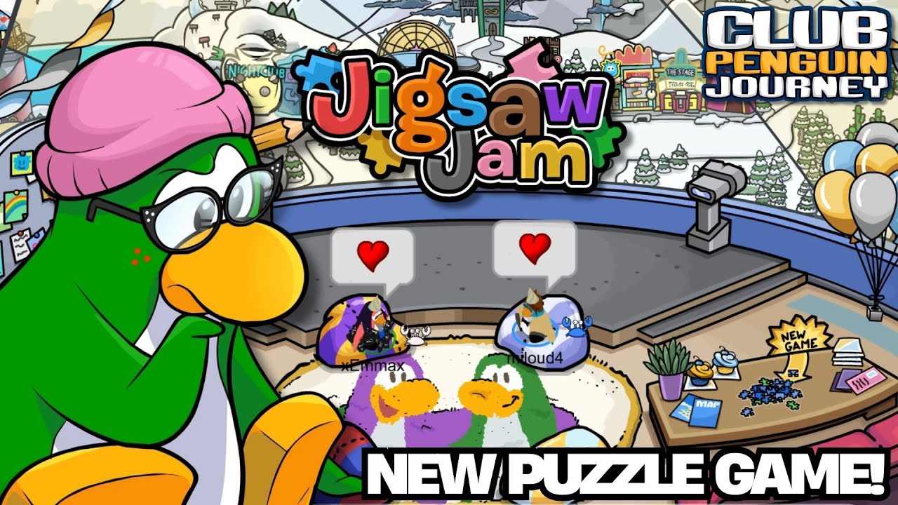JIGSAW JAM MINI-GAME! 🧩NEW PERMANENT LOOKOUT ROOM 🎨| Club Penguin Journey