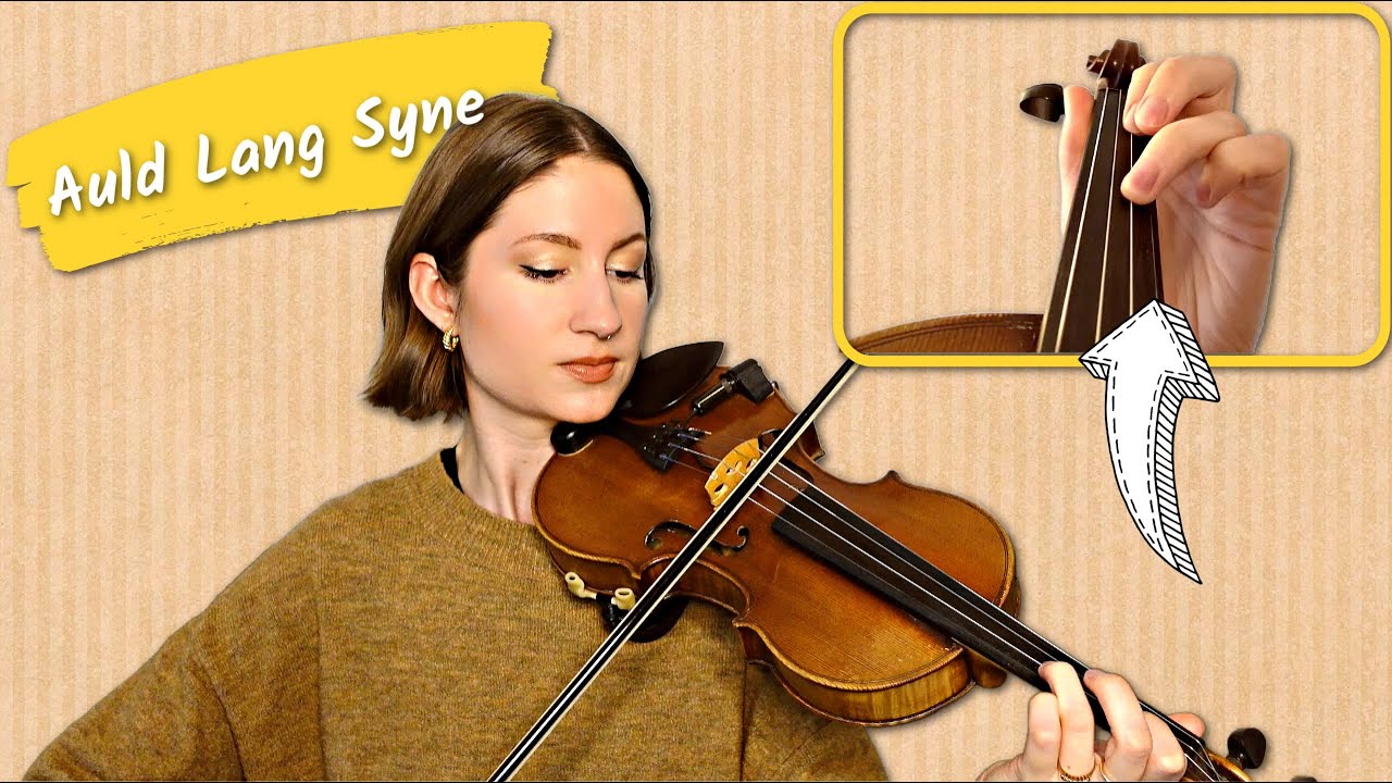 Auld Lang Syne // Easy Violin Tutorial