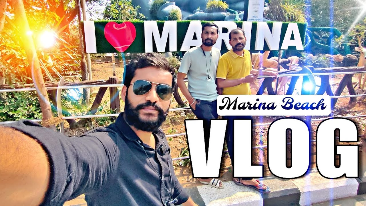 🌎 World 2nd Longest Beach 🏖️|Marina Beach | Masti FULL VLOG Dosto ke sath #enjoymentvlog #funnyvlog 