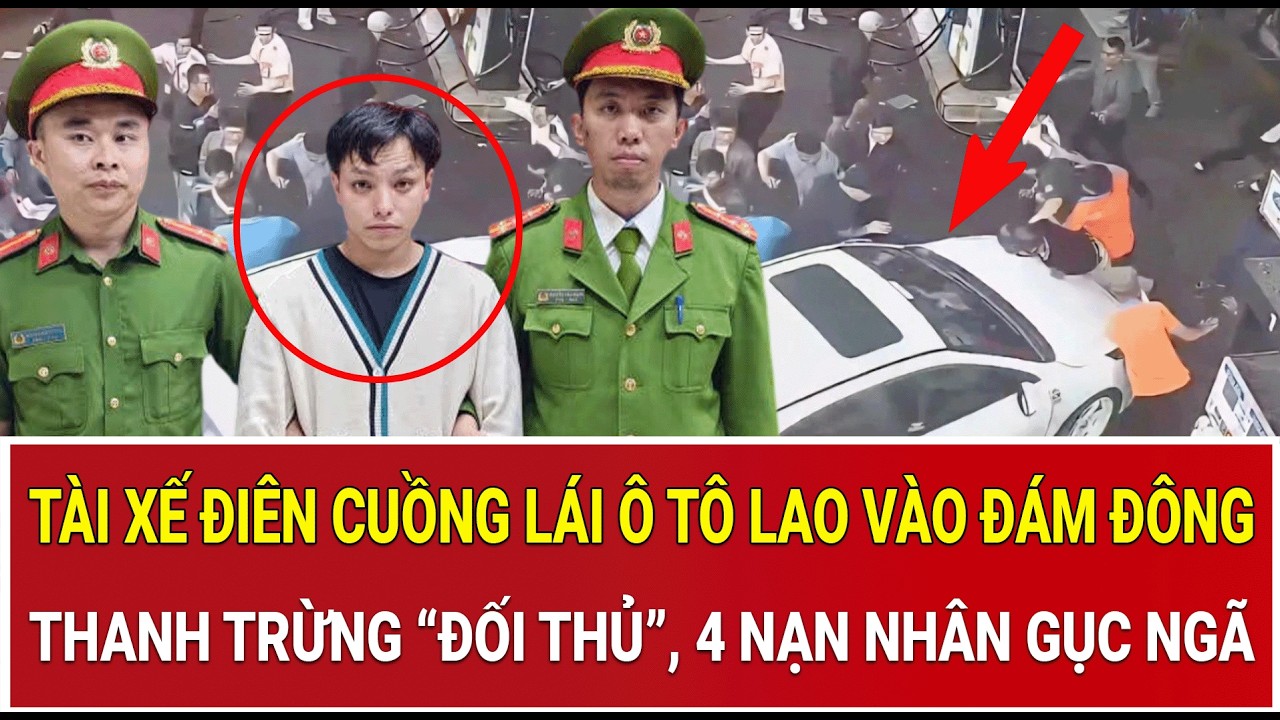 Tài xế điên cuồng lái ô tô lao vào đám đông để thanh trừng “đối thủ”, 4 nạn nhân gục ngã đau đớn