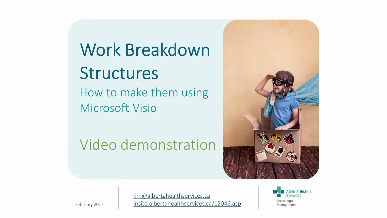 Work Breakdown Structure Using Visio