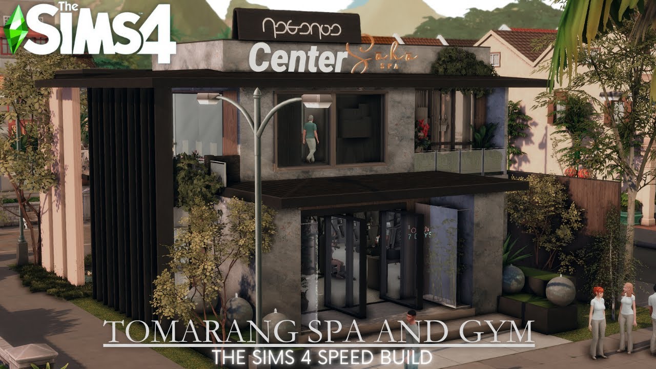 TOMARANG SPA AND GYM | THE SIMS 4 CC SPEEBUILD | CALIPLAYSIMS