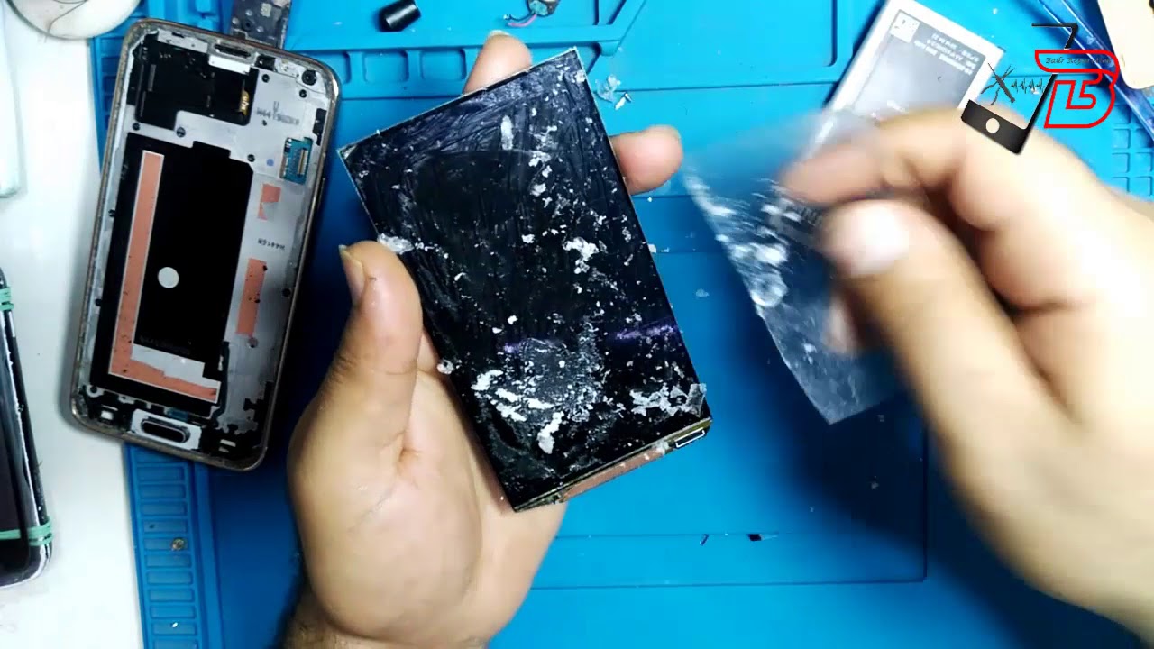 طريقة تغيير زجاج الحماية  change screen samsung s5