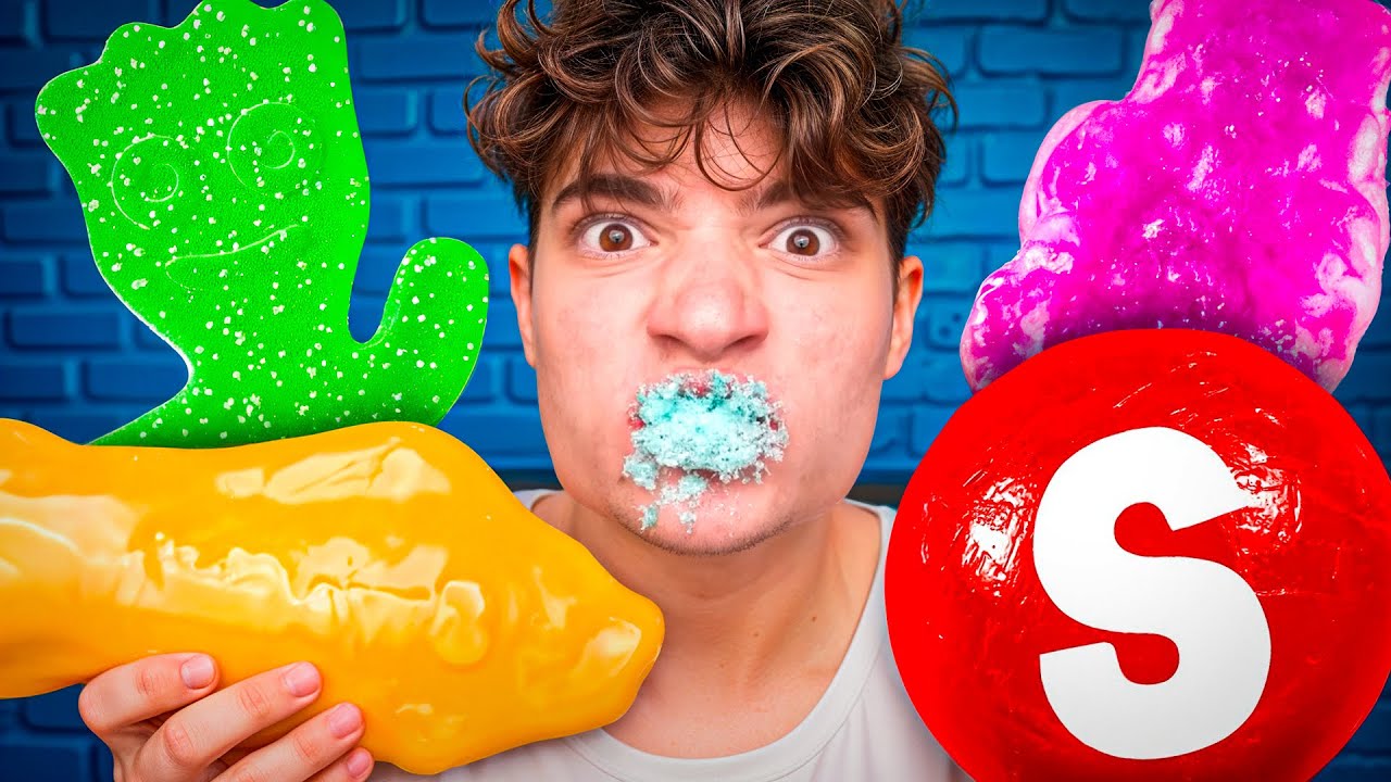 Doces gigantes liofilizados + ASMR (ft. @TrendyTreats)