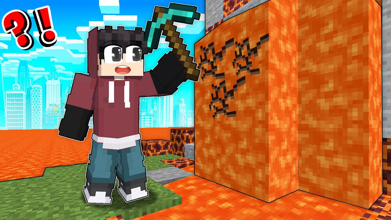 Minecraft But Wetzkie Can Mine LAVA!