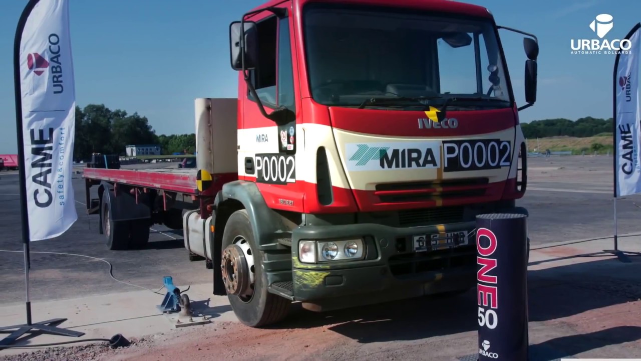 URBACO ONE50 EVO bollard crash test