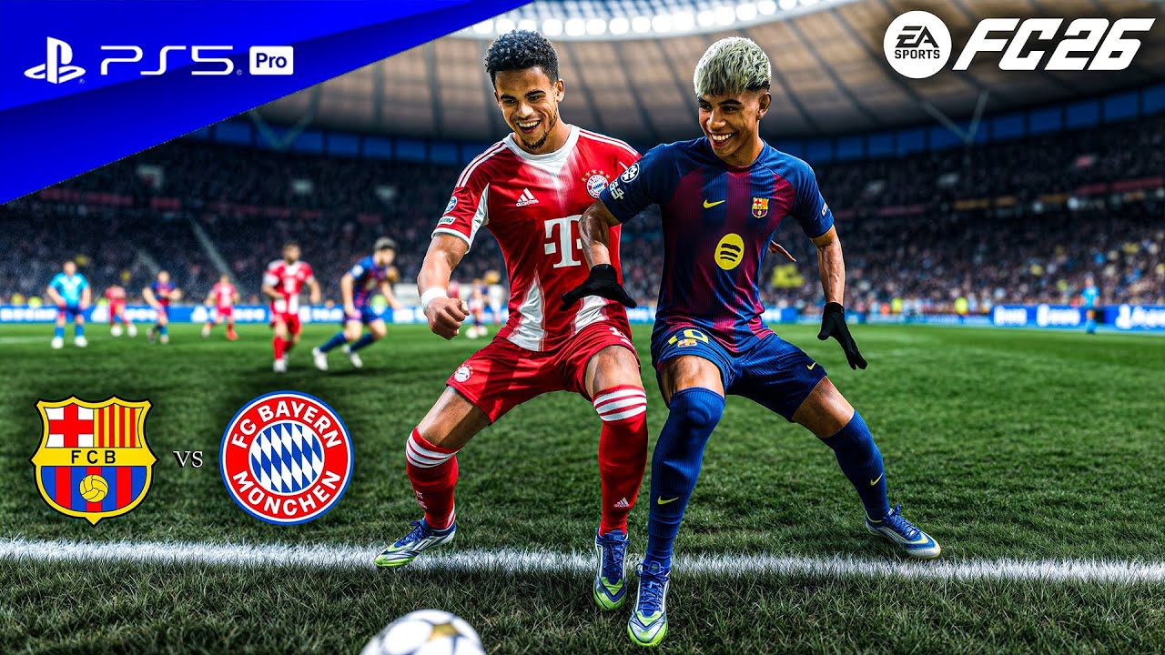 FC 26 — «Барселона» против «Баварии» — финал ЛЧ 25/26, полный матч | PS5™ Pro [4K60]
