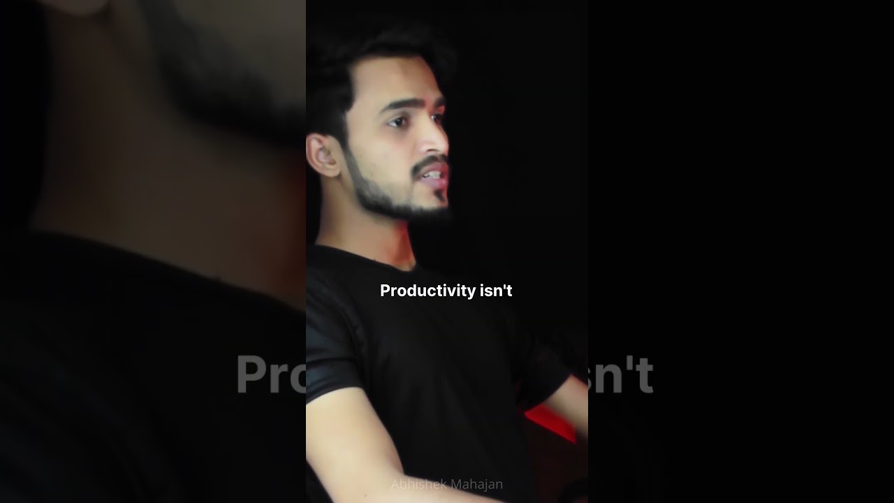 Being Busy Is Not Being Productive 