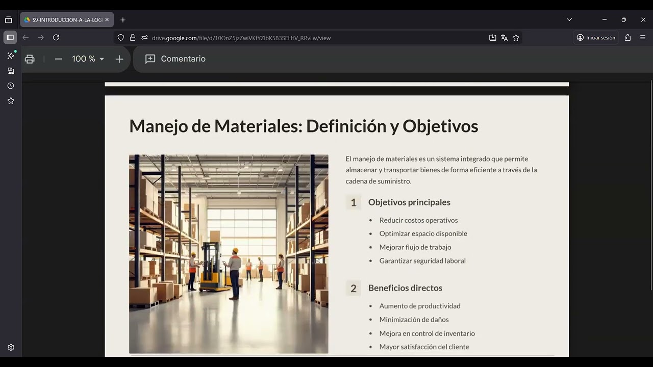 SS INTRODUCCION A LA LOGISTICA