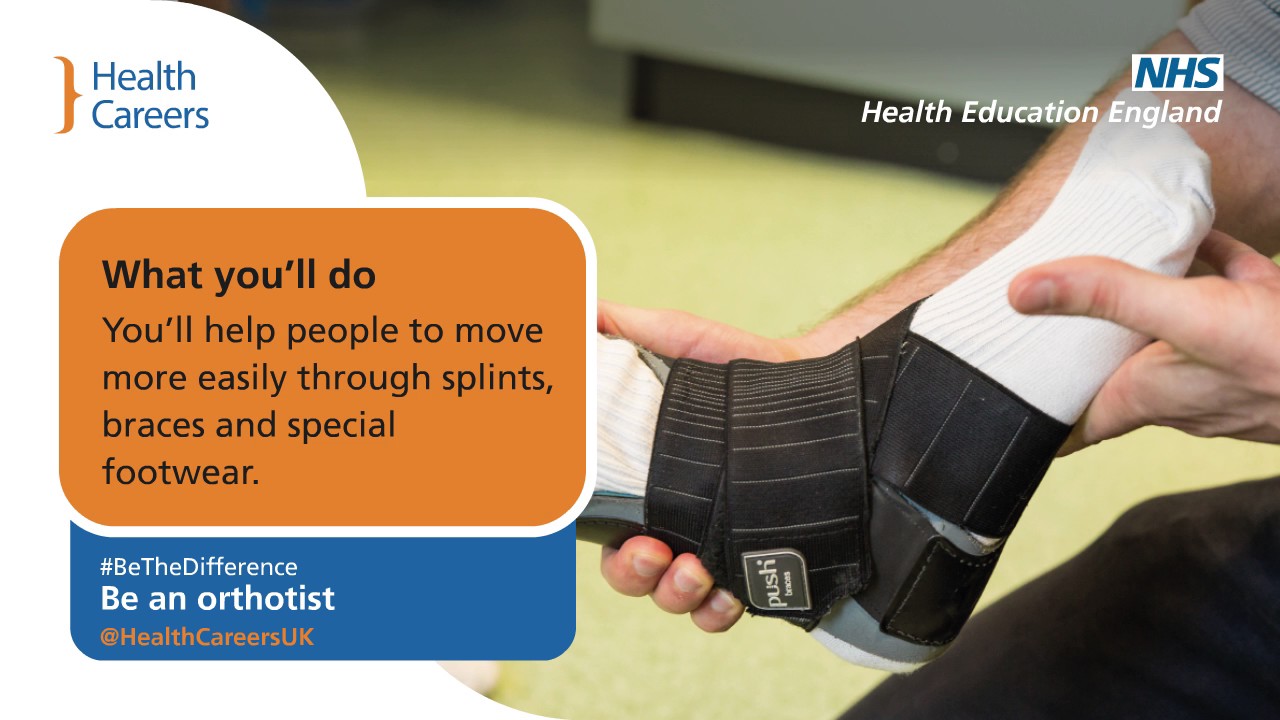 #BeTheDifference. Become an orthotist.