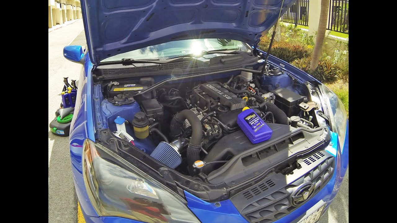 HOW TO: Easy Genesis Coupe Oil Change in Under 10 MINUTES!