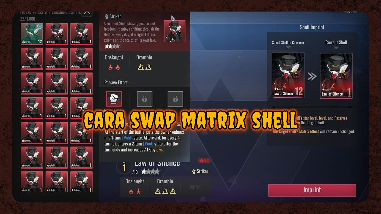 ETHERIA RESTART - CARA SWAP MATRIX SHELL