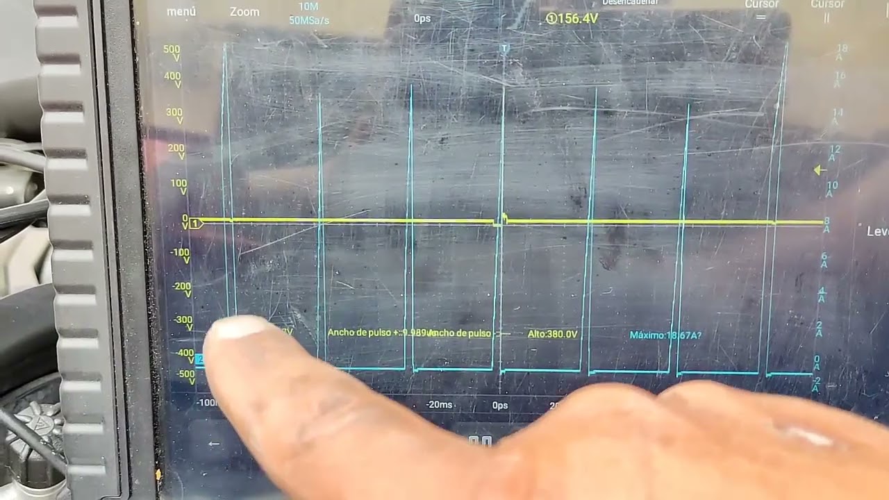 TUTORIAL PARTE 5 OSCILOSCOPIO AUTOMOTRIZ PLATINUM DE 4 CANALES 100MHZ MODELO SCAOPE-BOX