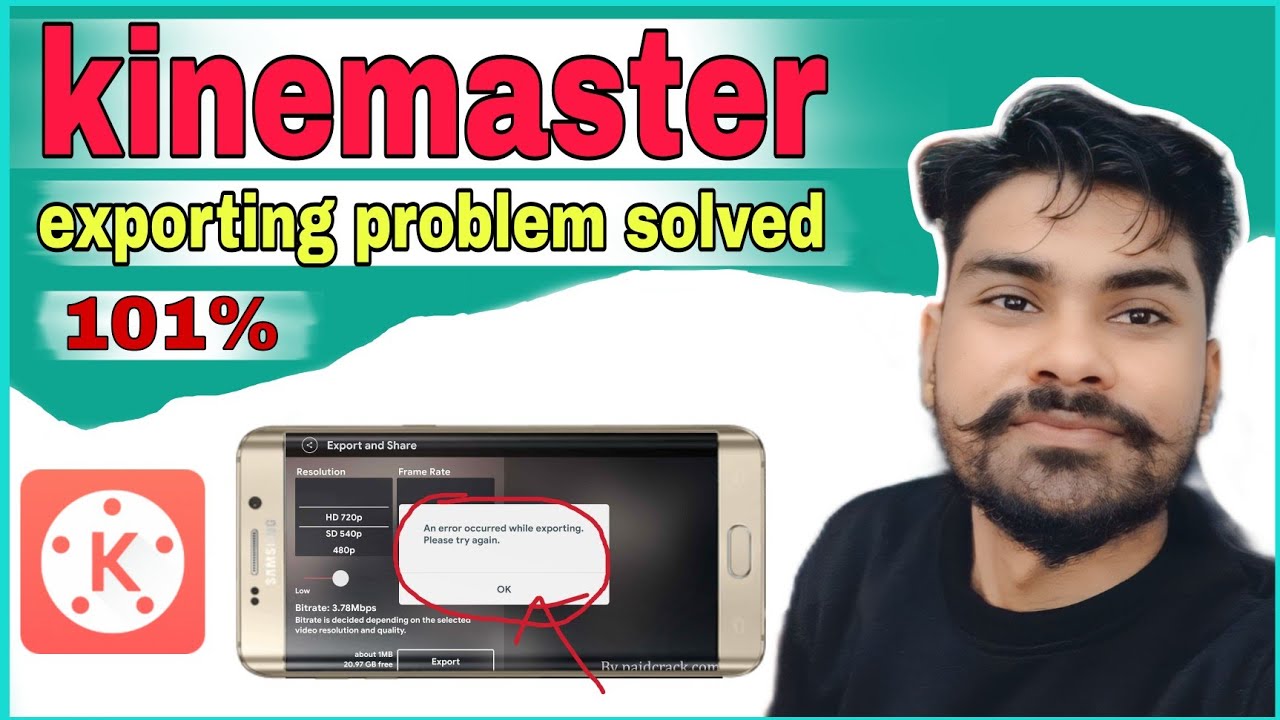 kinemaster video exporting problem solved | An Error occurred while exporting kinemaster fixed 101%