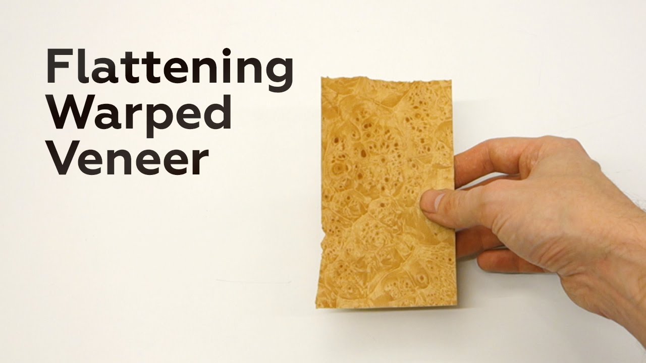Flattening Warped Veneer (and using the result)