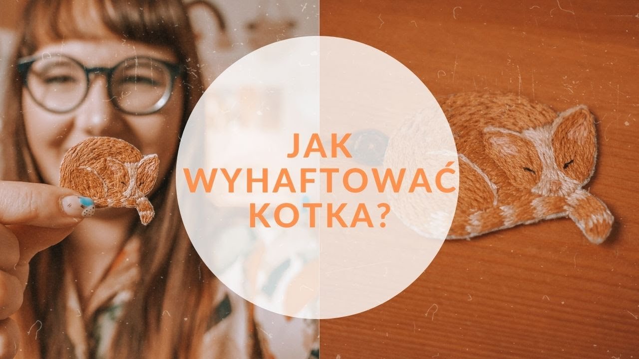 Jak zrobić naszywkę kota? Haft ręczny | HAFTOWA BABA | naszywka diy