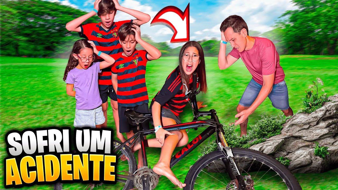 LULU CAIU FEIO DA BIKE… e todo mundo entrou em pânico.