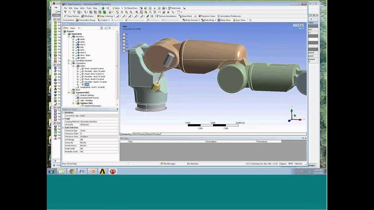 Анализ динамики переходных процессов в жестких и гибких системах в ANSYS Workbench — электронное ...