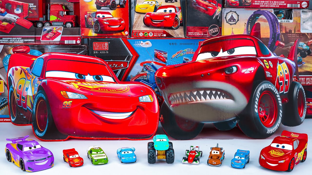 Disney Pixar Cars Unboxing Review | Lightning McQueen, MAN TRUCK ZOMBIE Eater Cars, Mack, Doc Hudson