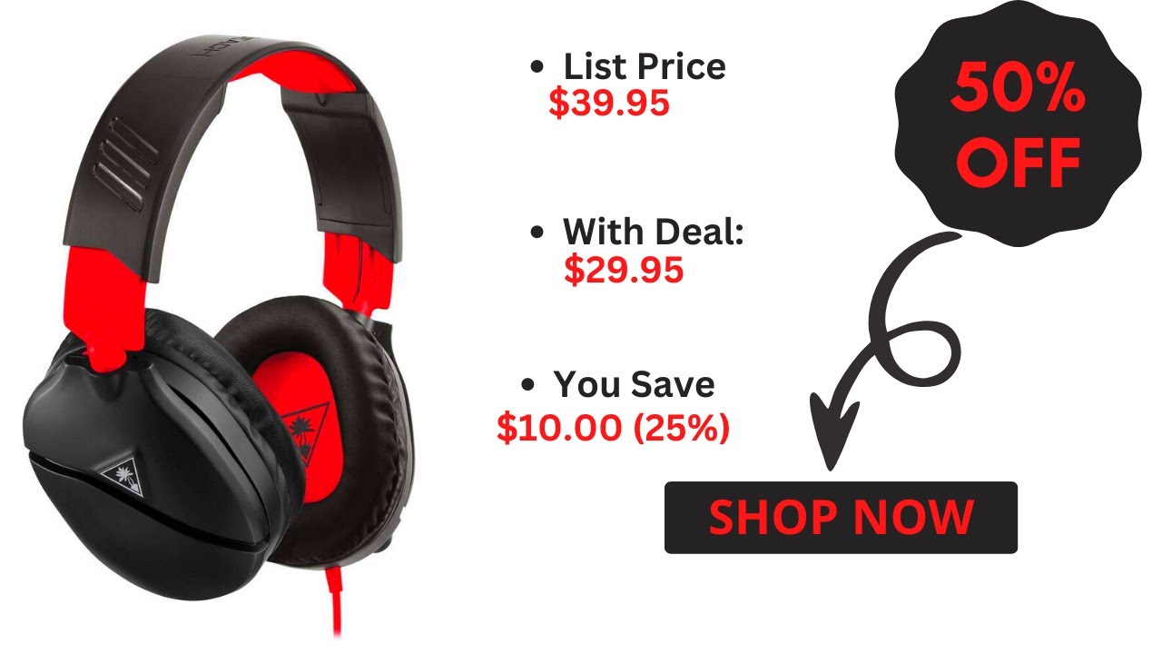 Turtle Beach Recon 70 Gaming Headset for Nintendo Switch