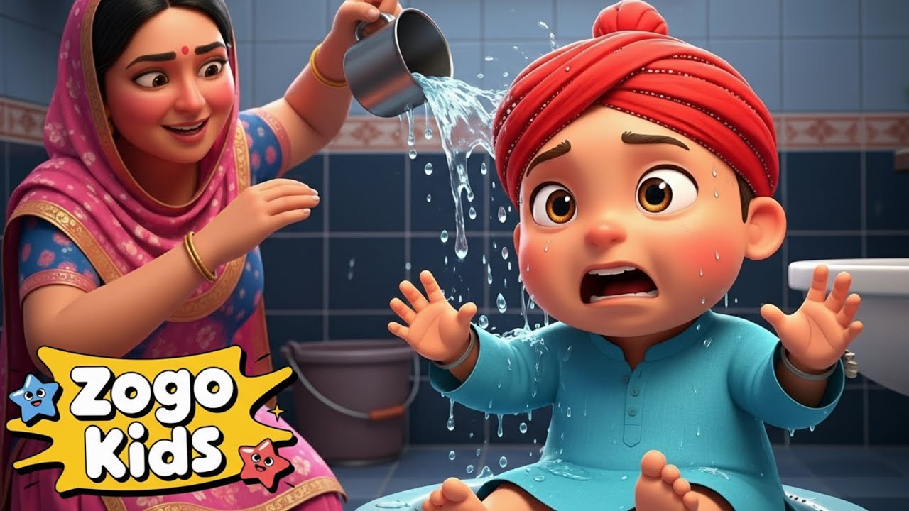 ਮੈਂ ਨਹੀਂ ਨ੍ਹਾਉਣਾ + Haathi di swaari  | Zogo Punjabi - Nursery Rhymes and Punjabi Rhymes
