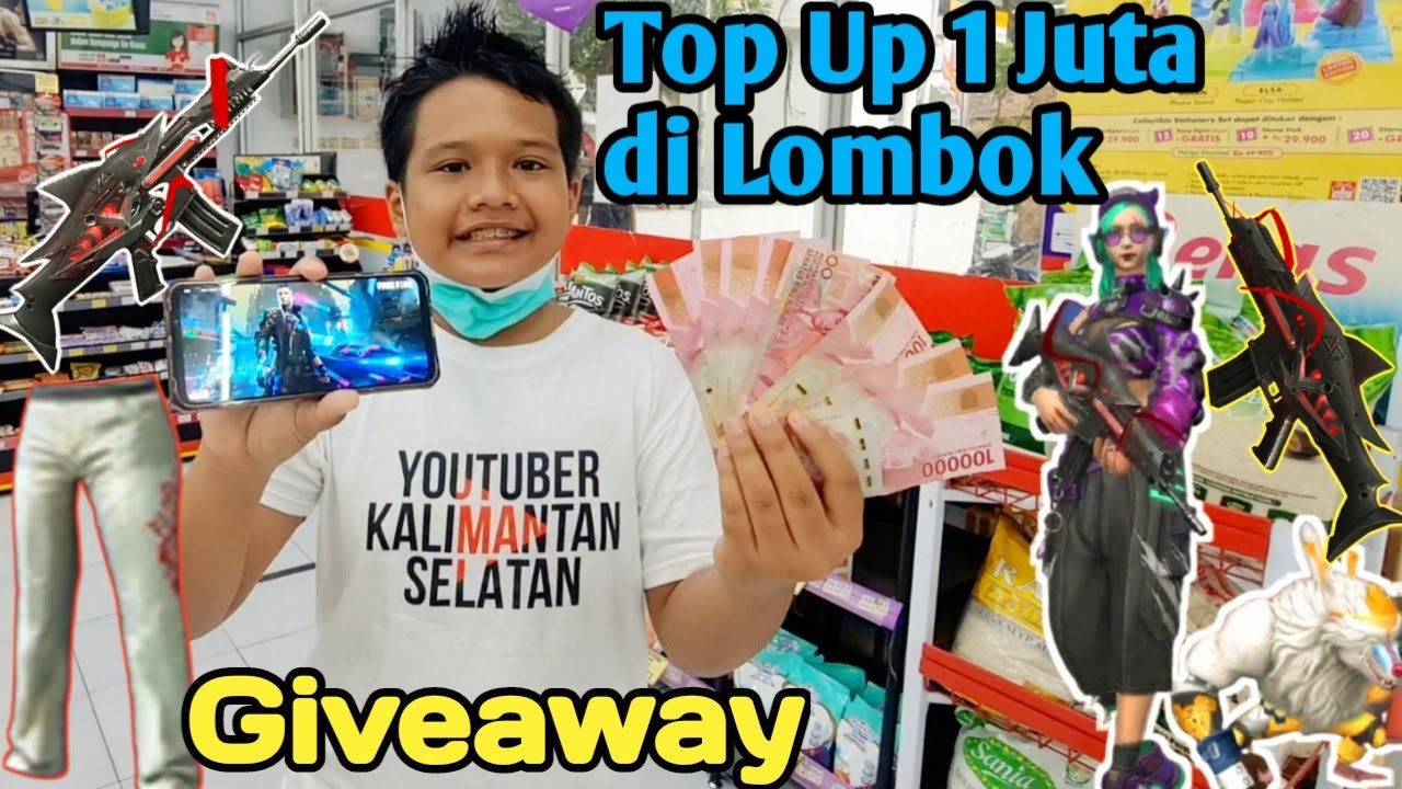 TOP UP DIAMOND 1 JUTA DI LOMBOK UNTUK BELI ELITE PASS DAN GIVEAWAY