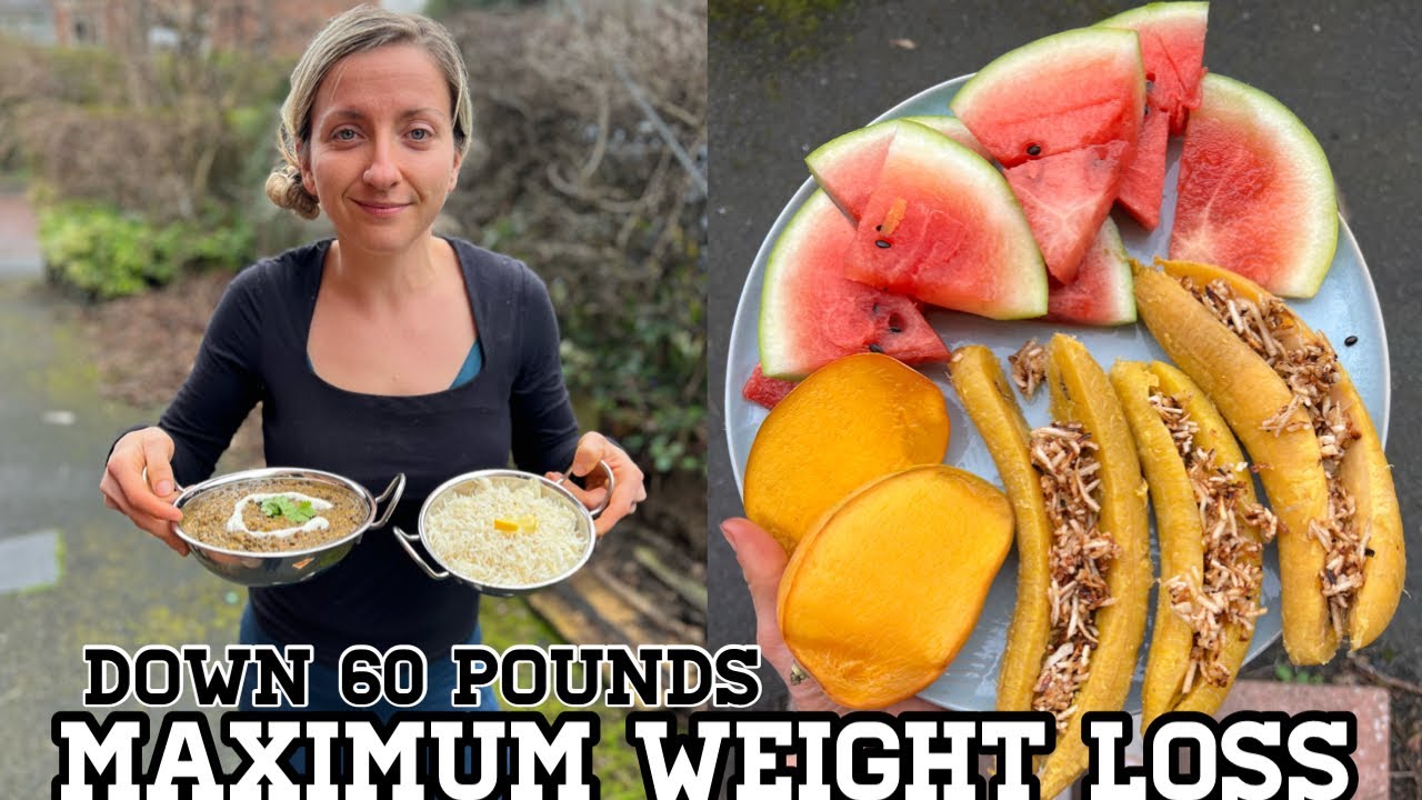 WHAT I EAT IN A DAY | Down 60 Pounds | Starch Solution