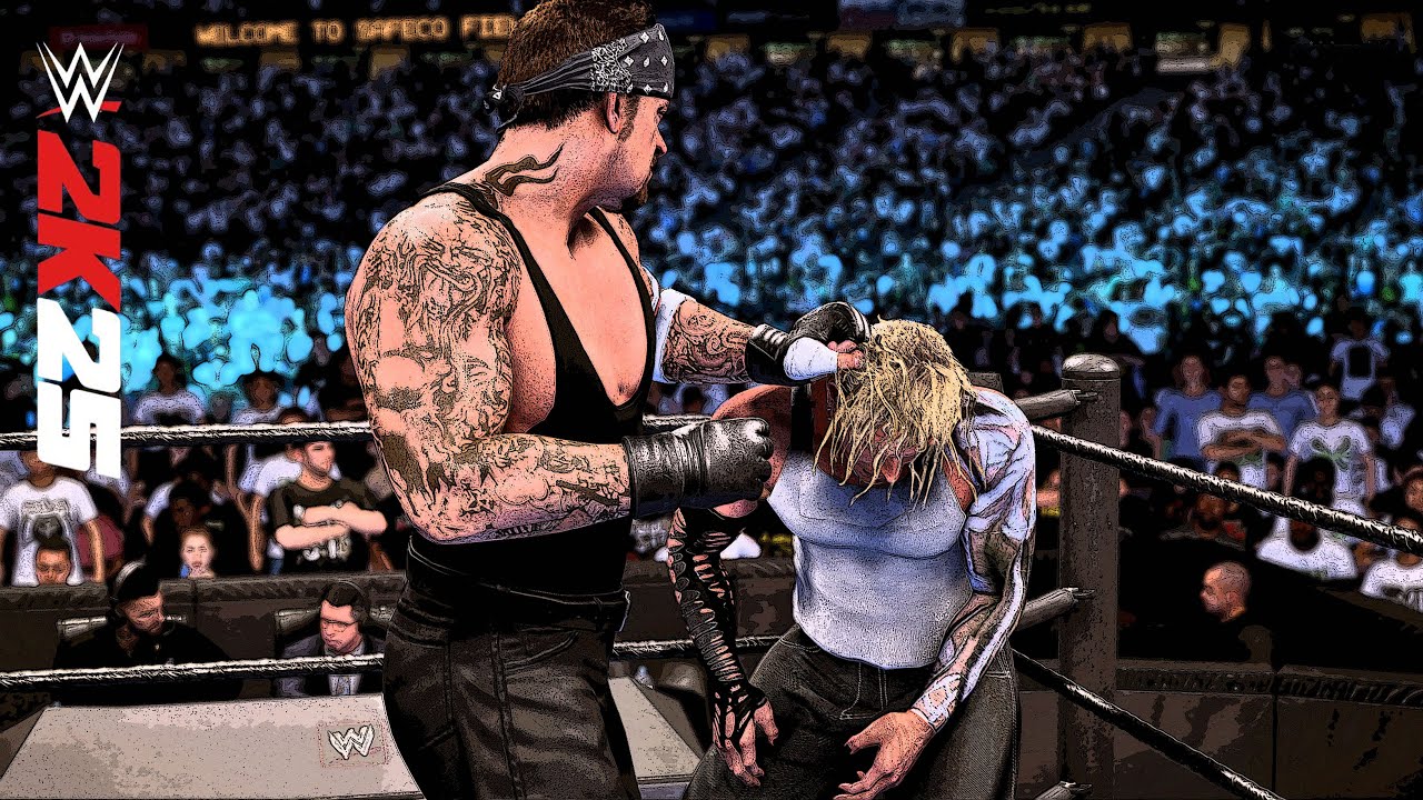 WWE 2K25 — Режим демонстрации — Гробовщик против Джеффа Харди | 4K-HDR ПК |