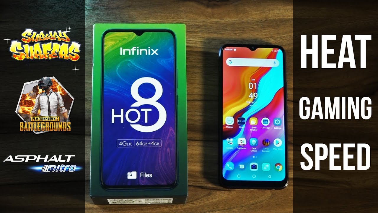 Infinix Hot 8 Speed, Heat and Gaming test