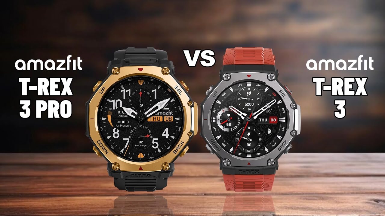 Amazfit T Rex 3 Pro VS Amazfit T Rex 3