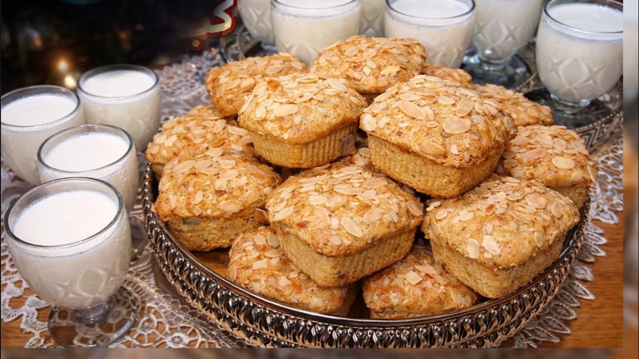 كلشي كيقلب على الوصفة‼️ كاب كيك اللوز معلكين يذوبو فالفم 🧁 + أسرار نجاح الرايب وبكمية كبيرة