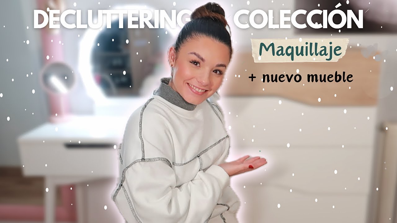 Reorganizando mi COLECCIÓN de MAQUILLAJE💄Muchas cosas se van al mercadillo navideño🎄(nuevo mueble)