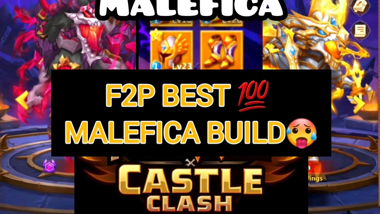 Malefica best build f2p Castleclash  ||Castle Clash