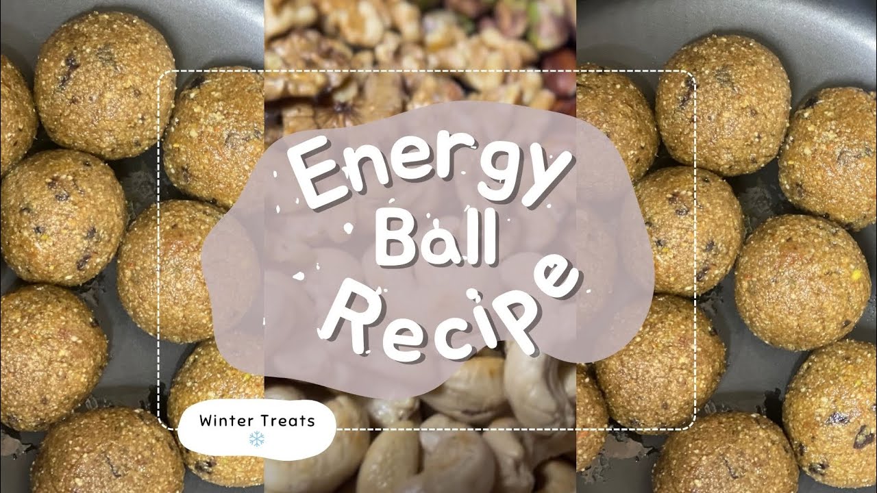 Healthy Dry Fruit Dates & Seeds Energy Balls | No Refined Sugar Winter Snack