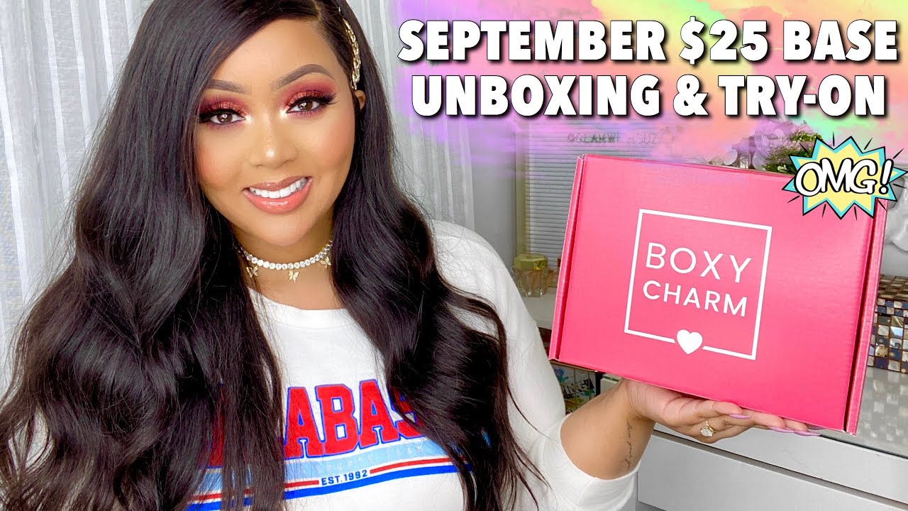 SEPTEMBER $25 BASE BOXYCHARM • 2020• UNBOXING & TUTORIAL 🔥|| BEAUTY BOX REVIEW 🖤
