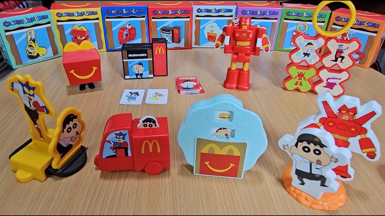 McDonald’s Happy Meal Crayon Shinchan Toys  #happymeal #shinchan #mcdonalds