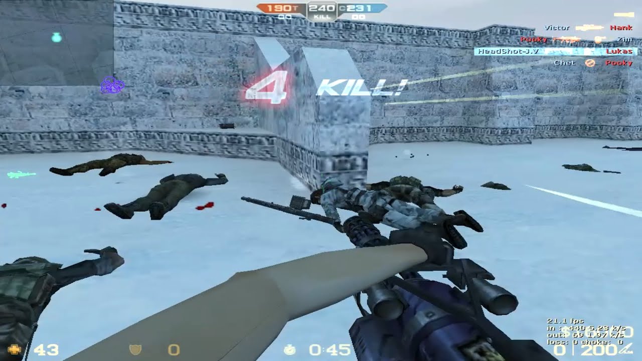 Counter Strike Xtreme V7 Remake - Team Deathmatch - Fy_Snow