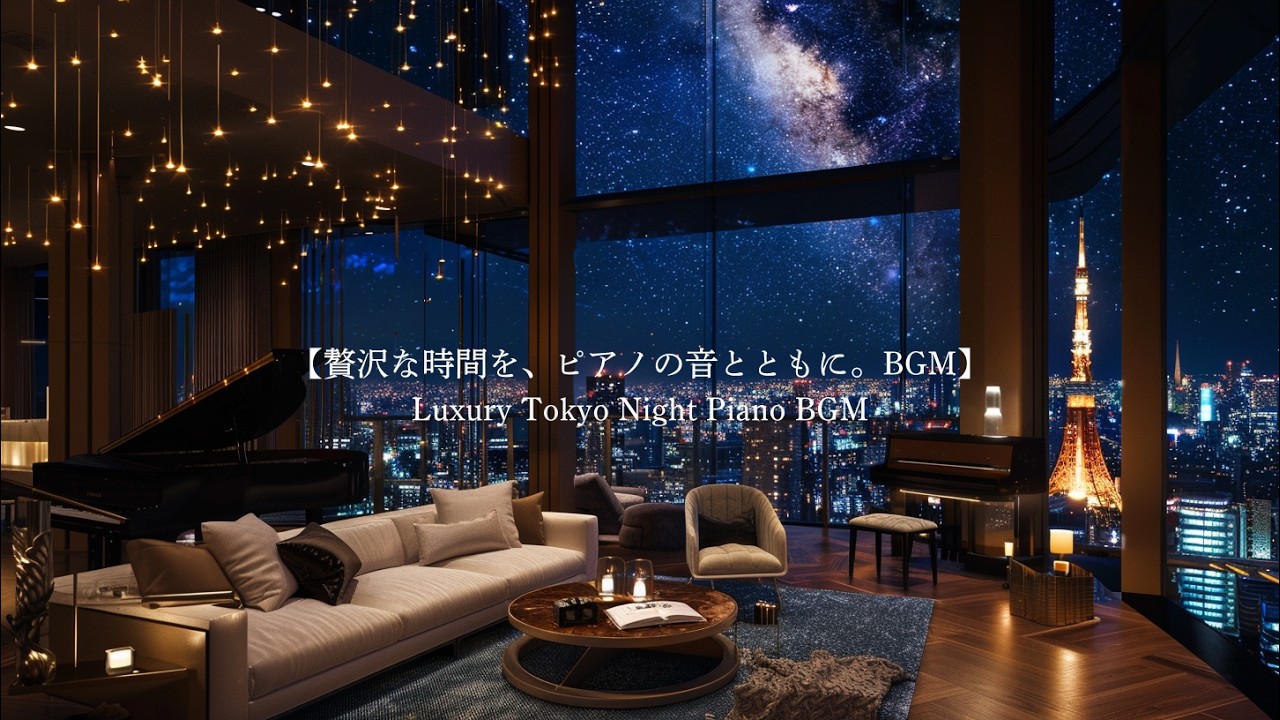 【贅沢な時間を、ピアノの音とともに。BGM】｜Luxury Tokyo Night Piano BGM
