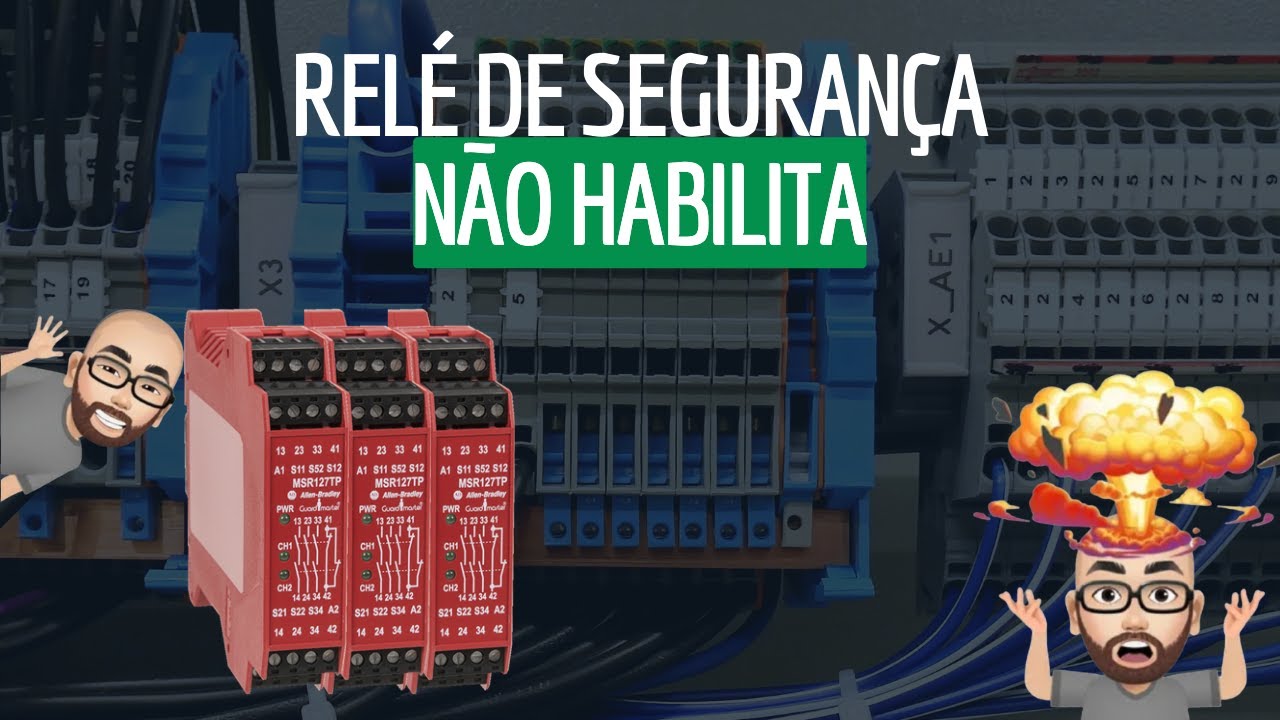 RELÉ DE SEGURANÇA MSR127T EM FALHA - AULA COMPLETA - COMANDOS ELÉTRICOS