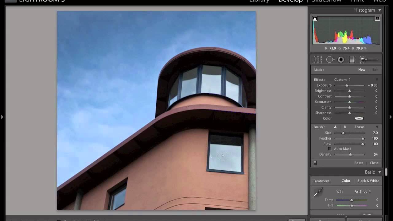 Lightroom 3 - adjustment brush VS graduated filter