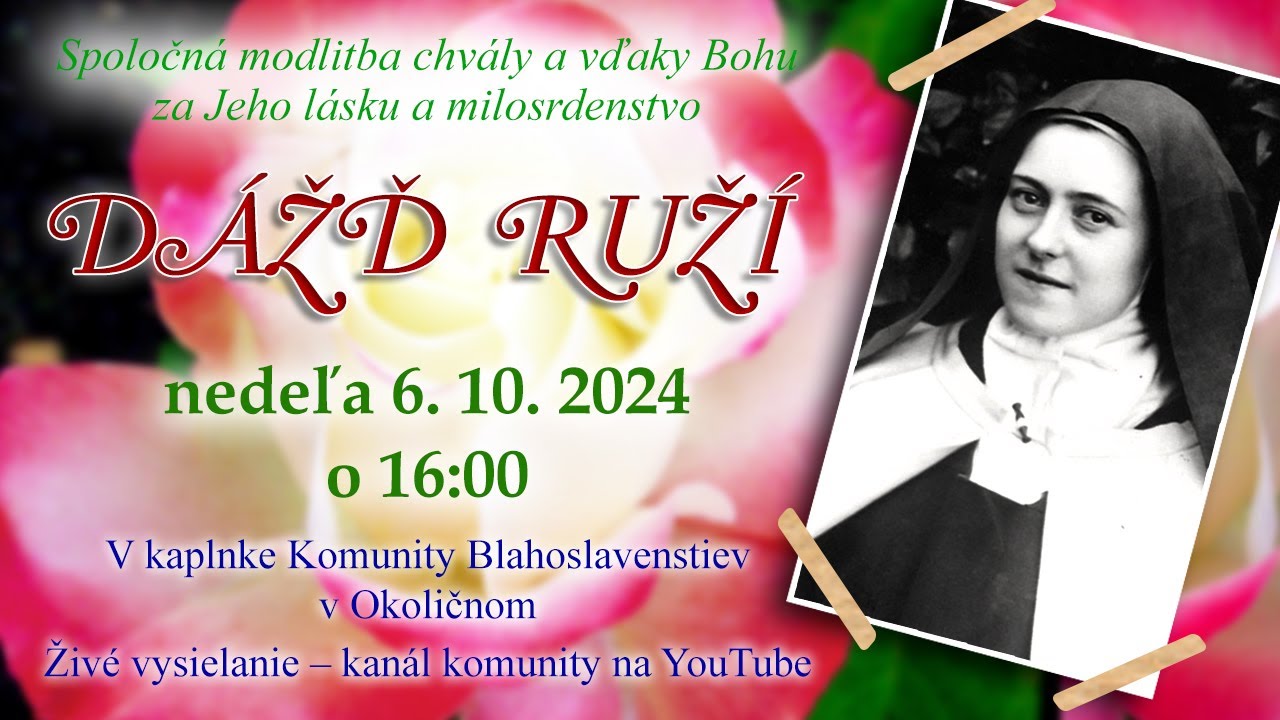 NEDEĽNÉ CHVÁLY S KOMUNITOU BLAHOSLAVENSTIEV