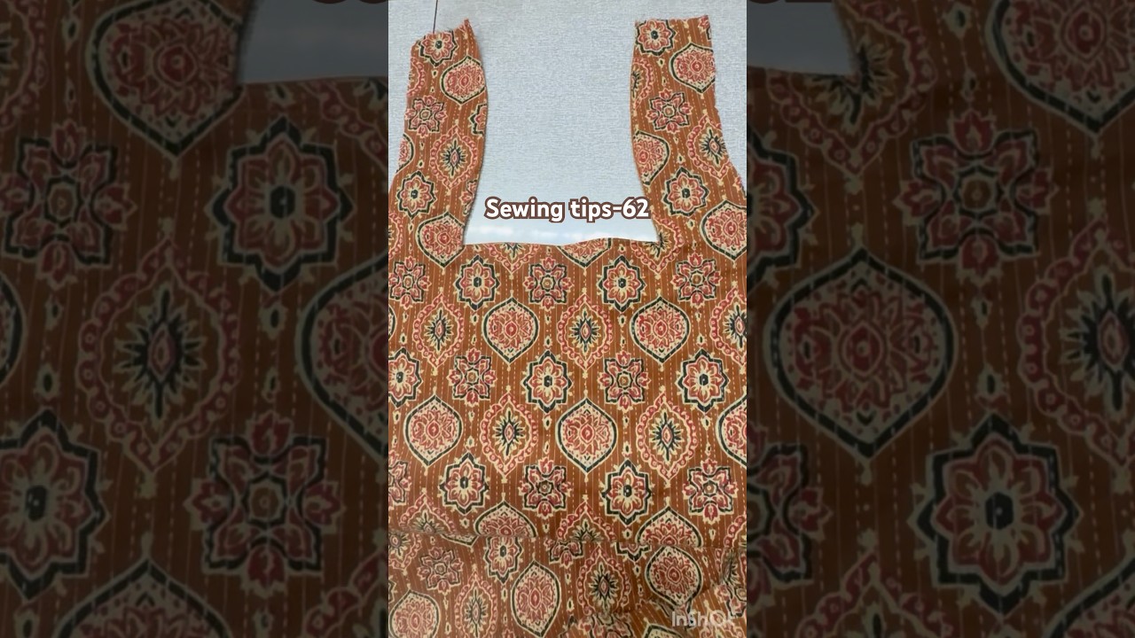 Lining chudi front part stitching #sewing tips and tricks #shorts