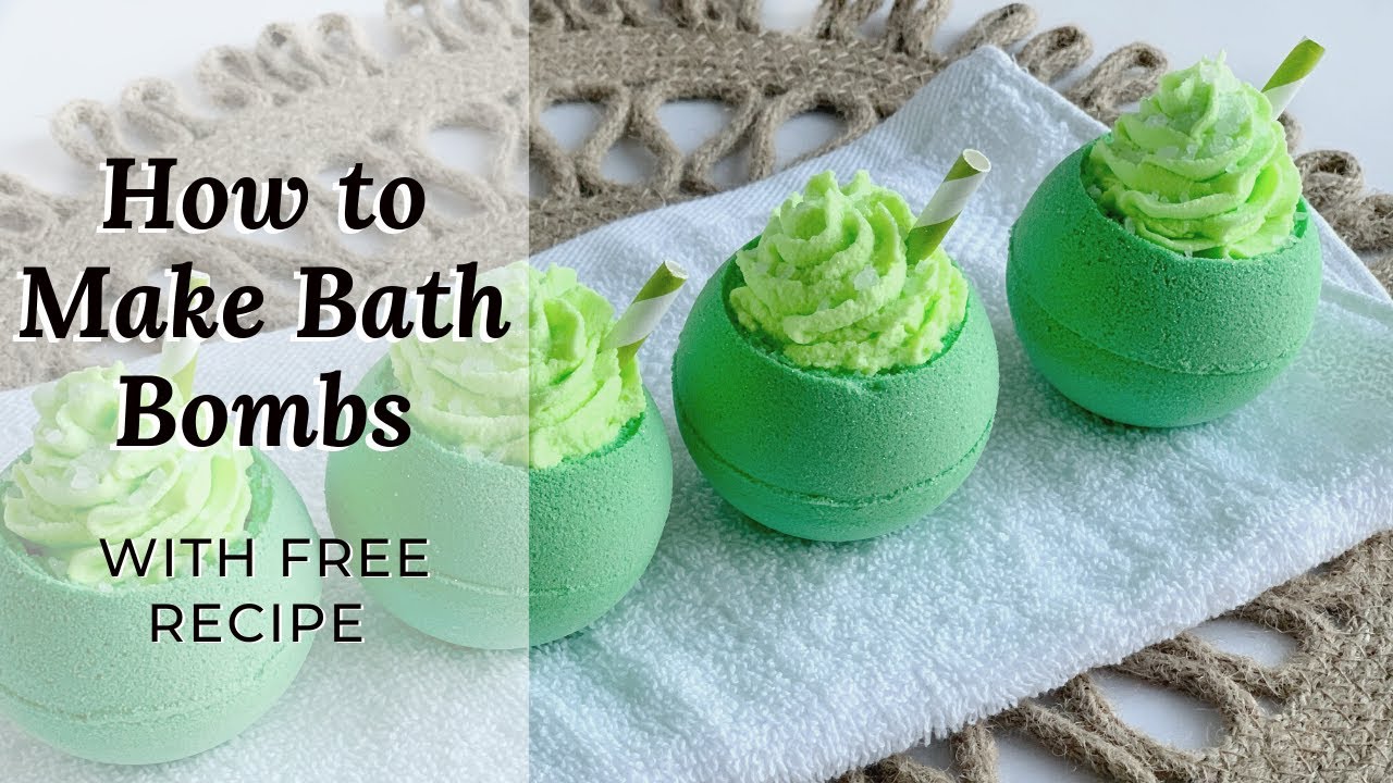 How to Make Bath Bombs Tutorial with FREE RECIPE | DIY Simple Bath Bomb Frosting with Recipe
