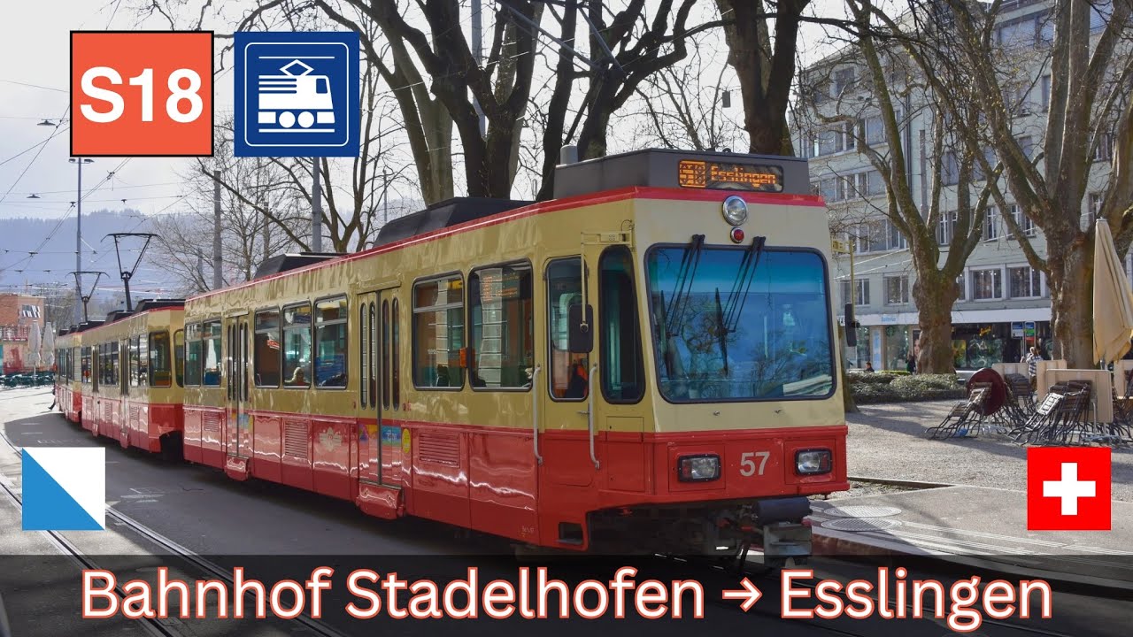 🇨🇭Zürich Forchbahn (S18) Cab Ride | Stadelhofen → Esslingen [4K]
