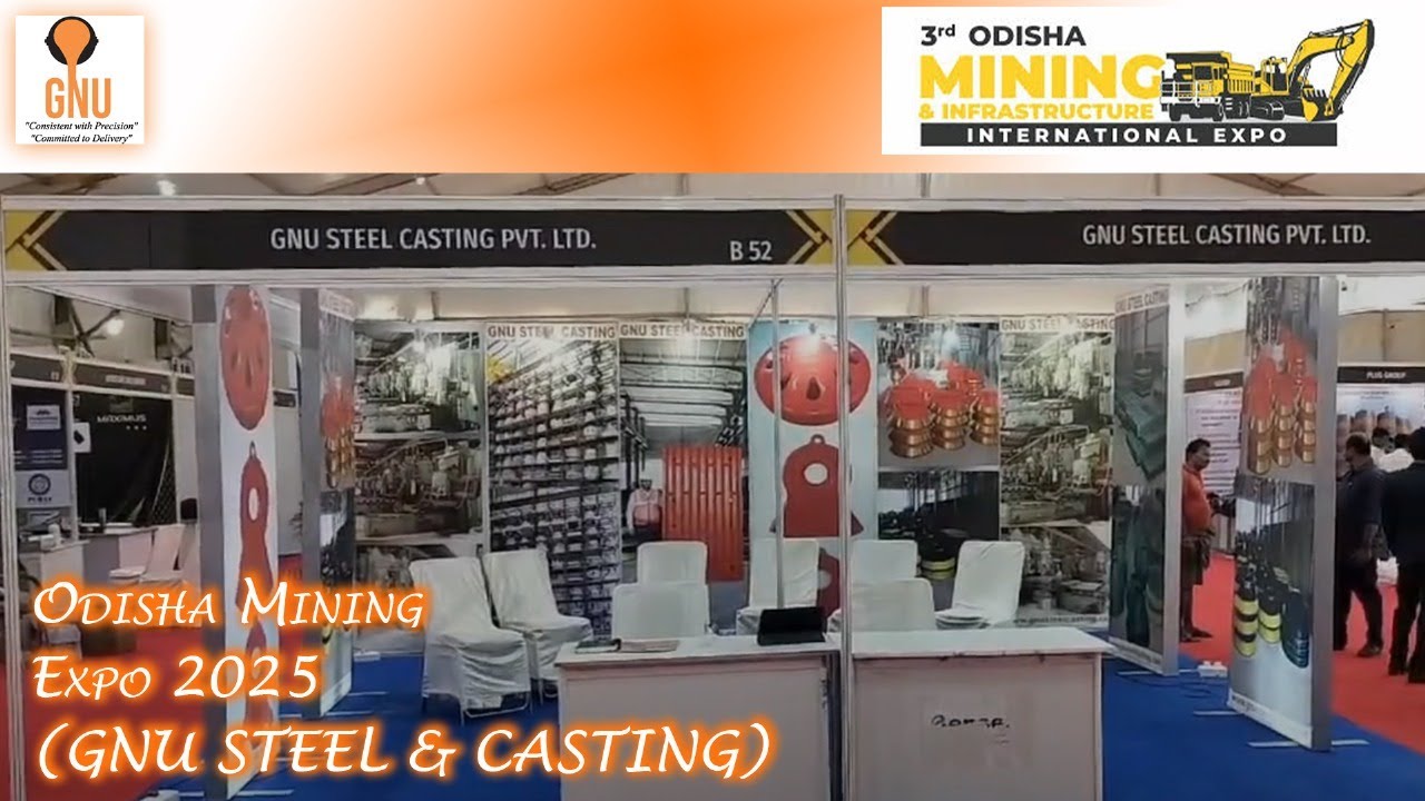 Gnu Steel Casting at #odisha  #Mining #expo 2025  :  Showcasing Next‑Gen Foundry Tech !