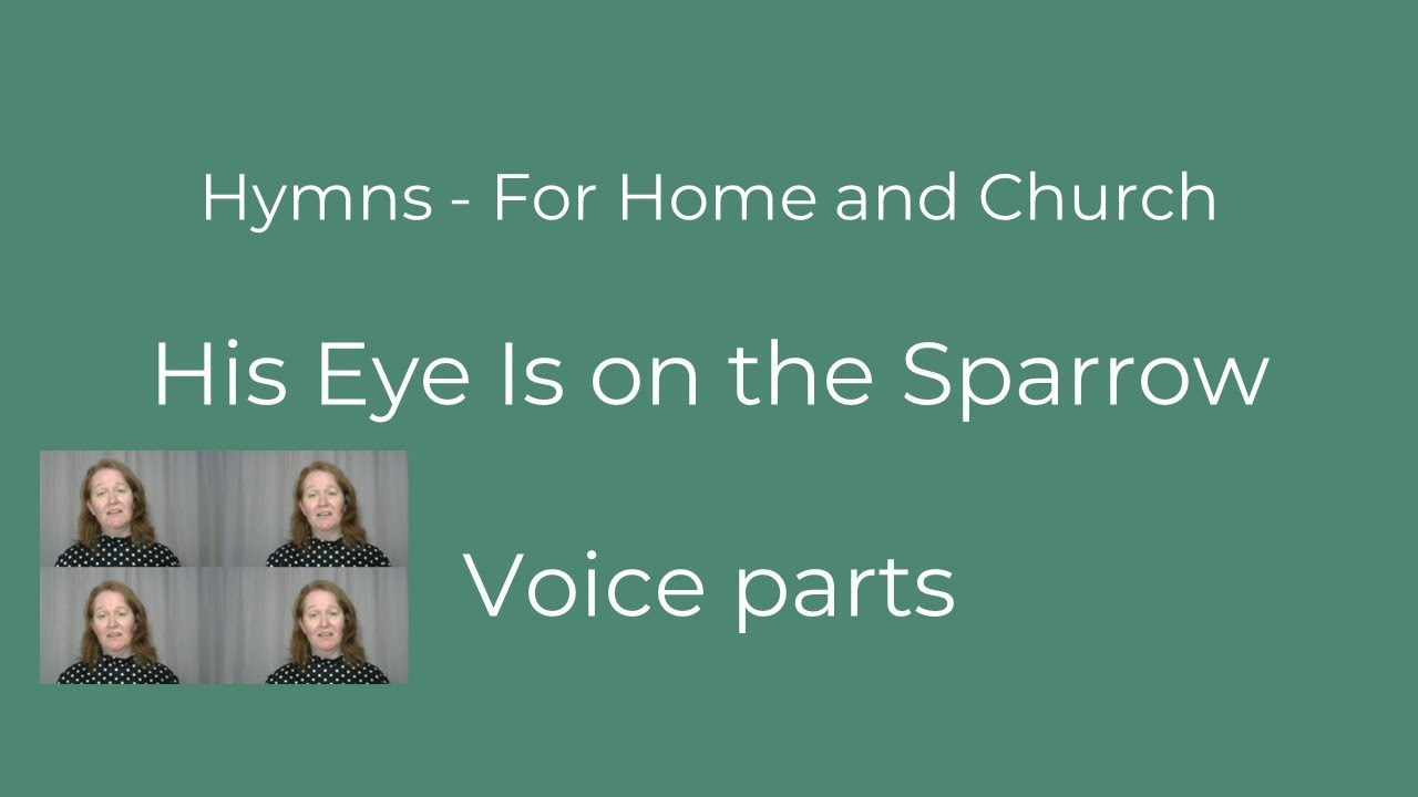 1005 His Eye Is on the Sparrow | Voice part tutorial