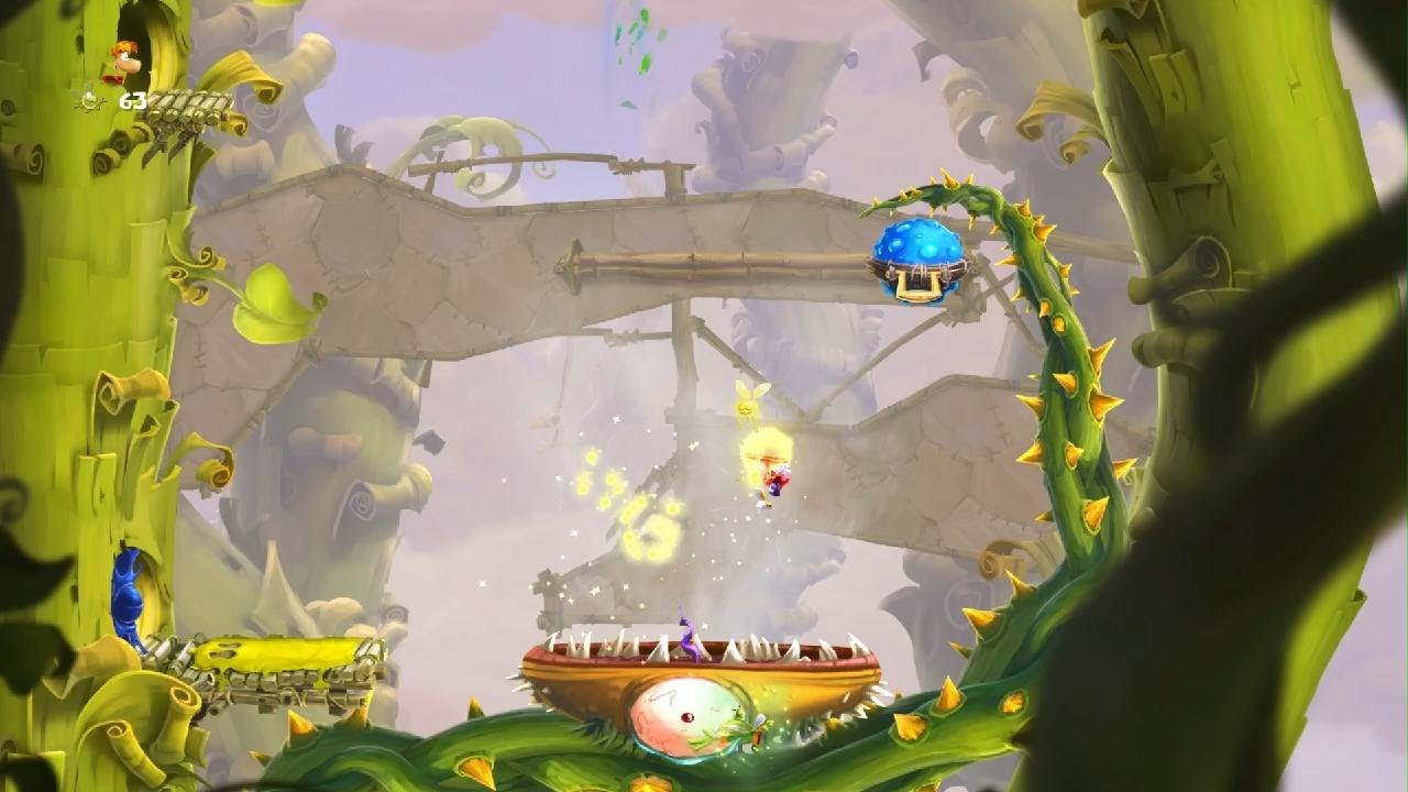 Rayman Legends When Toads Fly 100%  Gameplay