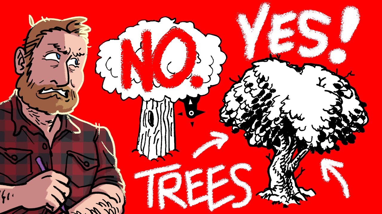 Inking Maps |  Trees, Ice, Crystals, and Sand