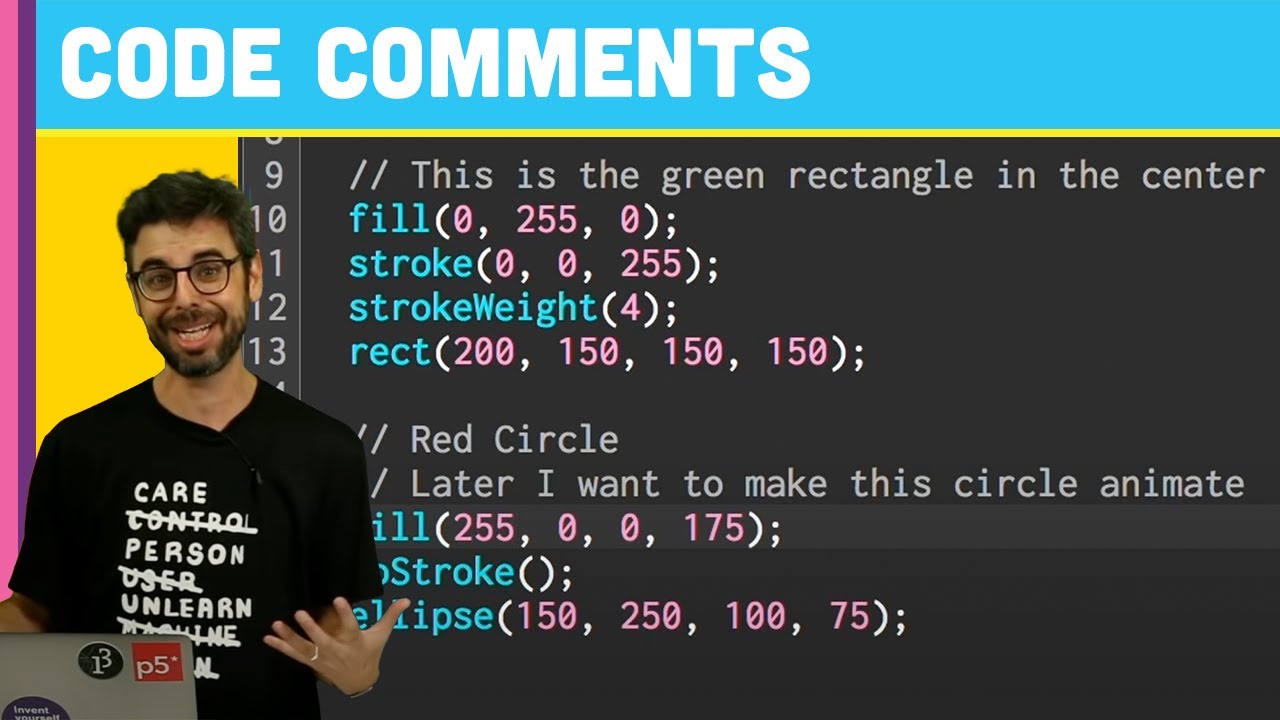 How to Comment Your Code in p5.js (1.6)